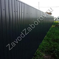 Забор из профнастила в городе Бронницы Московской области