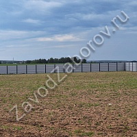 Забор из горизонтального профнастила С21