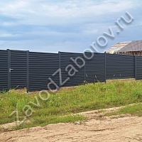 Забор из горизонтального профнастила С21