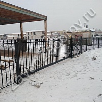 Забор из сварных секций