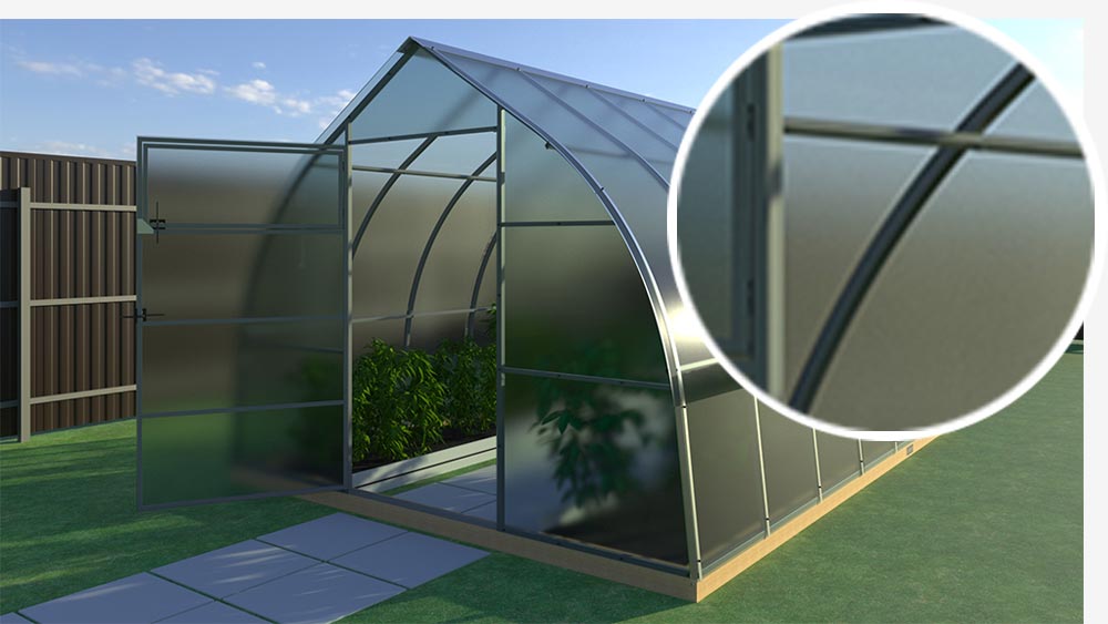 Теплица каплевидная